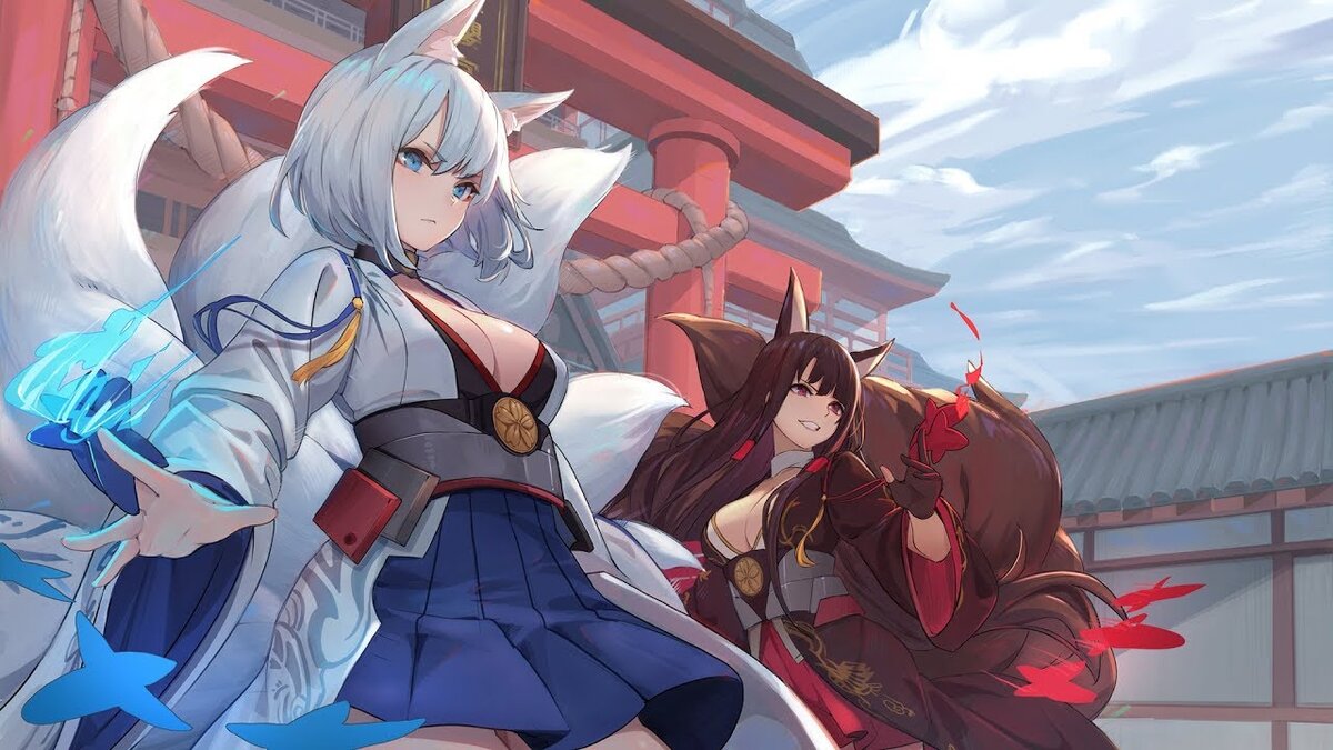 Авианосец Akagi, и её сестра авианосец Kaga.