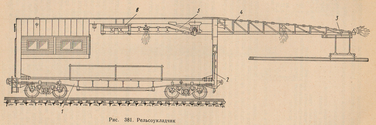 Чертеж рельсоукладчика