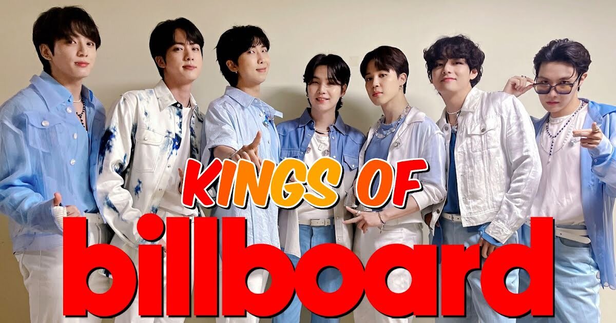 Группа BTS - "Короли Billboard". Изображение взято из свободных источников.