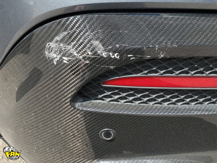 Ремонт карбонового диффузора на Мерседесе (Mercedes) GLE Coupe