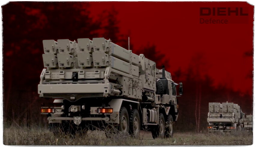 Источник: DIEHL Defence. В кадре пусковая зенитного ракетного комплекса IRIS-T SLM, являющегося на данный момент самой совершенной версией ЗРК. Существует также более старая SLS-версия, но и ведётся разработка перспективной SLX.