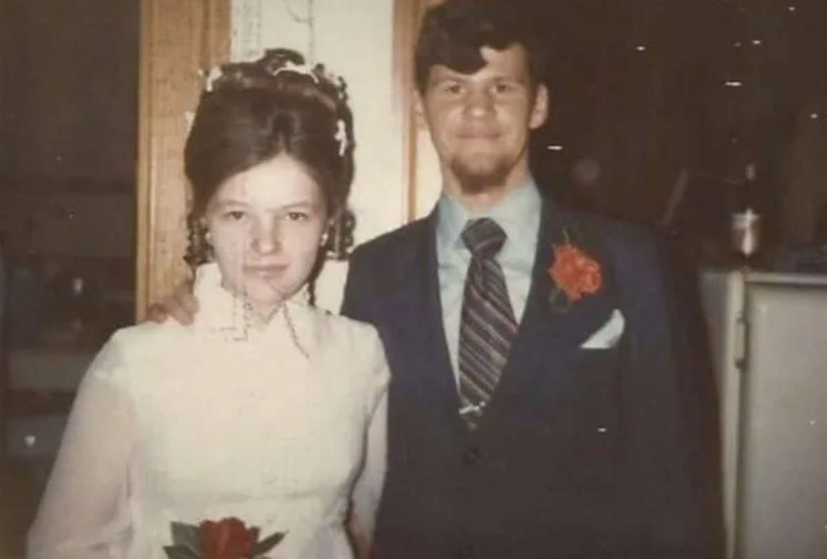 Линда и Людгер Беланже на своей свадьбе