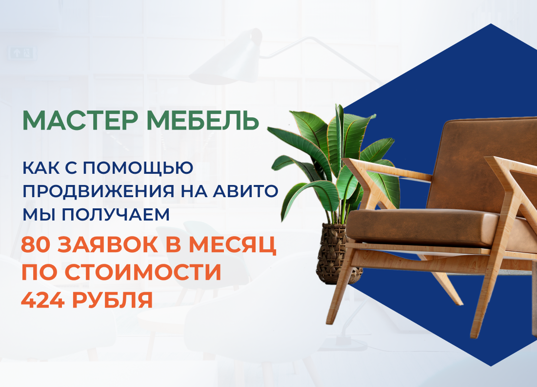 Как с помощью продвижение на Авито мы получаем 80 заявок в месяц для  магазина мебели | Косатка Маркетинг | Дзен