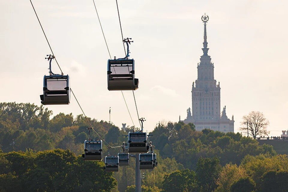     Московская канатная дорога переходит на осенне-зимний режим работы. Фото: официальный сайт Московской канатной дороги
