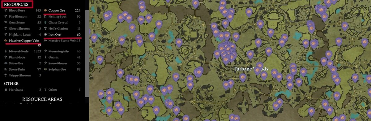 Шахта колскеггр скайрим. Железо на карте. Карта руды в икарусе. Руда звездного серебра геншин. V rising серебряная руда.