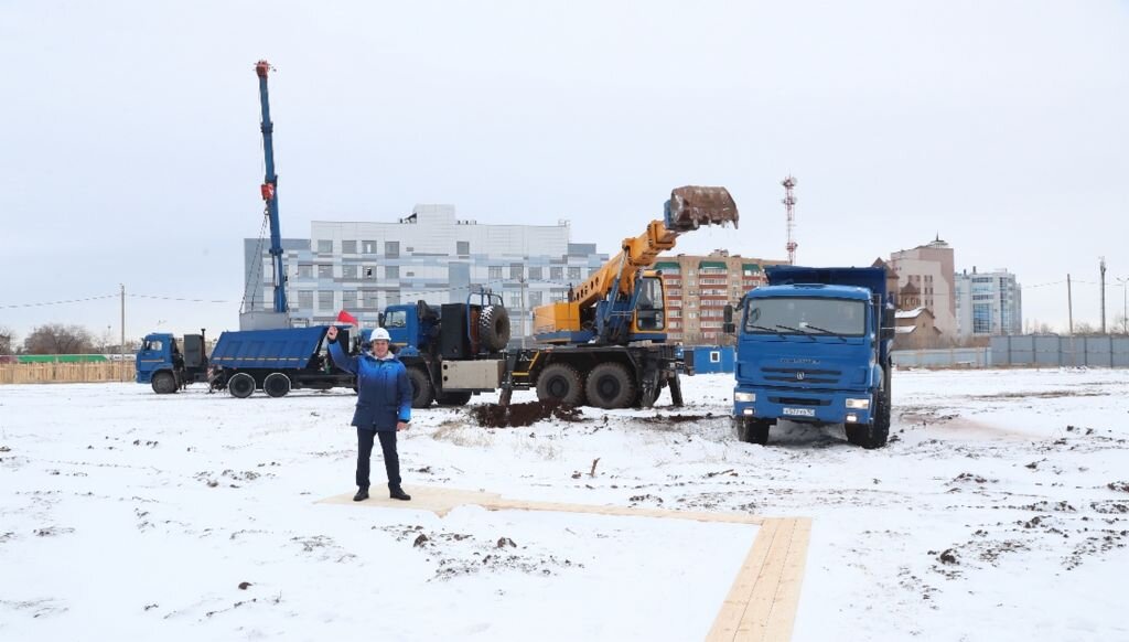    В Оренбурге началось строительство первой в России Академии настольного тенниса