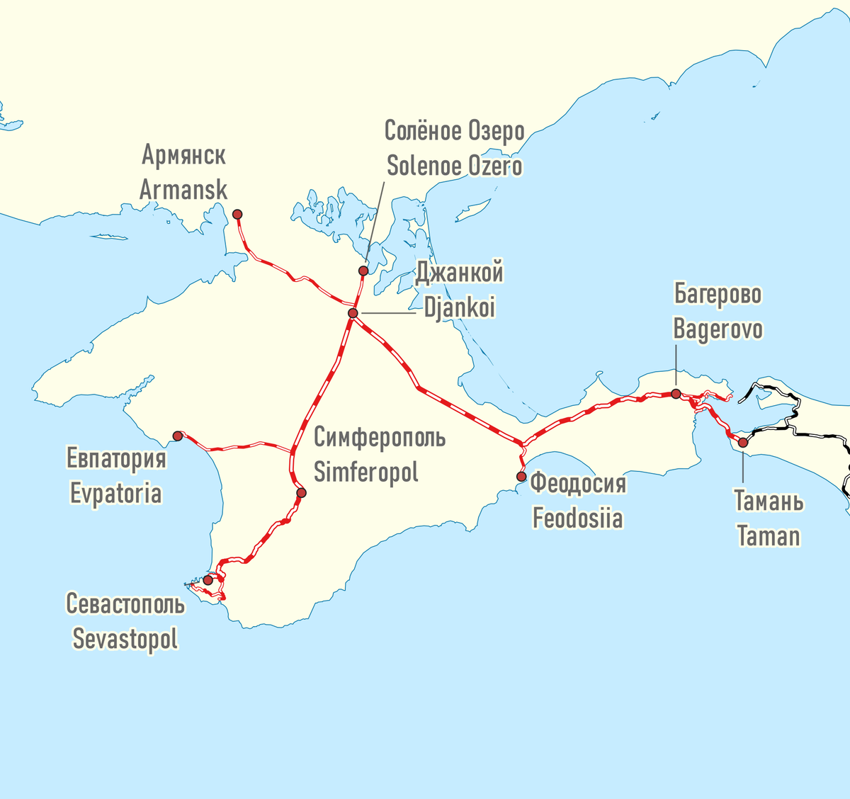 Карта поездов крым. Железная дорога в Крыму на карте. Карта железнодорожных путей Крыма. Карта ЖД путей Крыма. Крым карта ж д дороги.