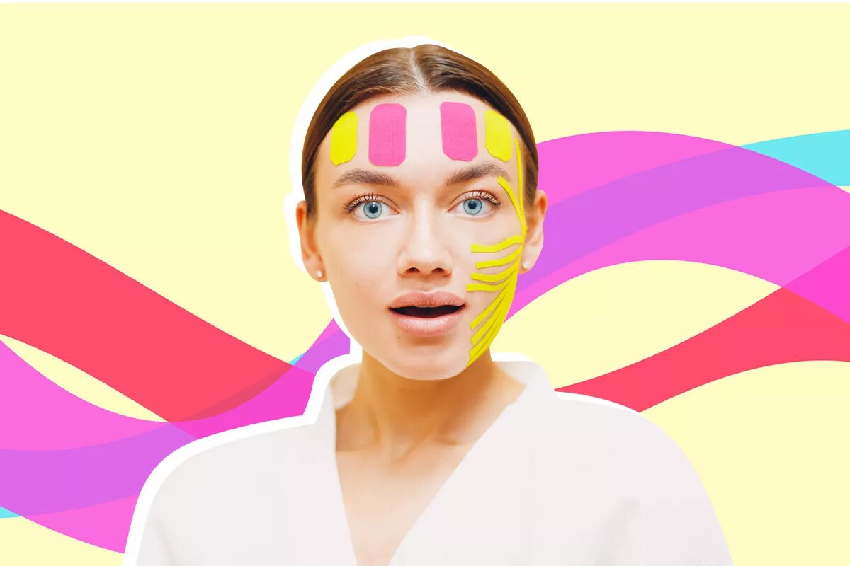 Что такое тейпирование лица и как оно работает | Beauty HUB | Дзен