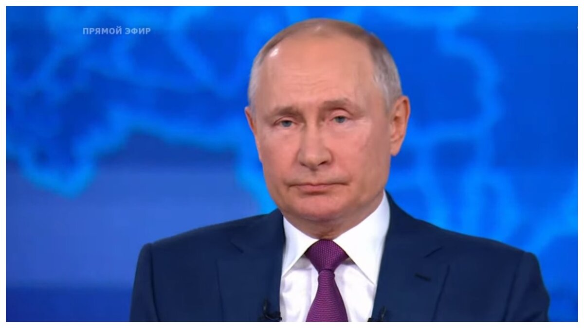 Кадр с прямой линии. На всех телевизорах страны.