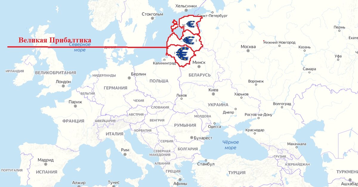 Карта беларусь калининград прибалтика