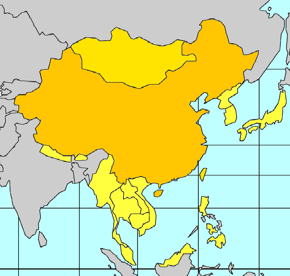 Карта империи цинь