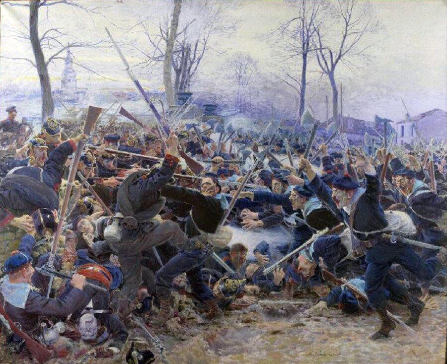 Ожесточенные бои в которых Французы потеряли свои основные силы