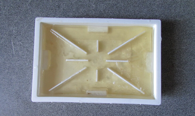 После застывания