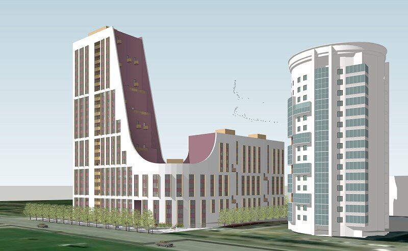 Новый жилой комплекс на Щербакова