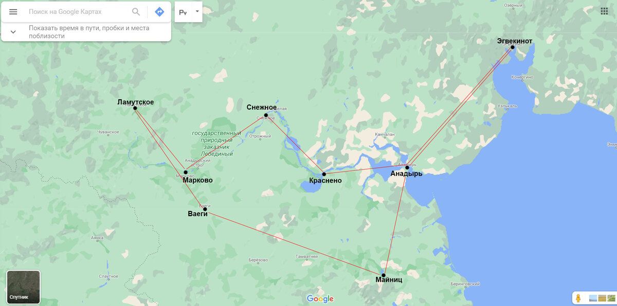 План на наше путешествие был вот такой