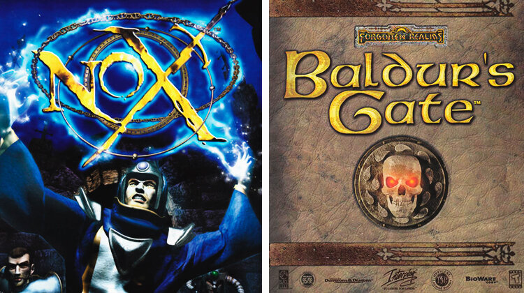 © westwood studios/electronic arts/nox © interplay entertainment/bioware/baldur's gate