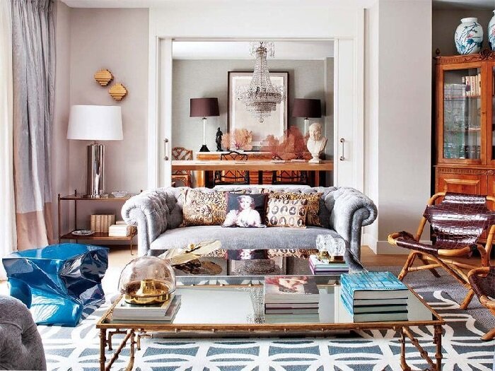 Фото дизайн дома в стиле эклектика.