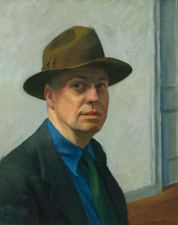 Эдвард Хоппер, автопортрет, 1925-1930
