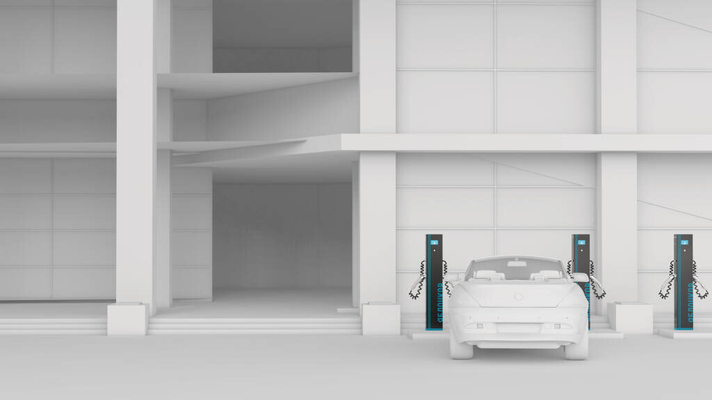 Концепт зарядной станции Яблочков с сайта yablochkov.com