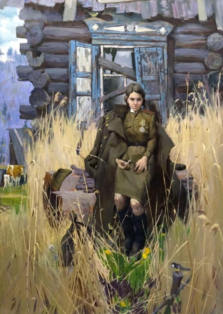 В. Милютин "Отчий дом". Источник изображения: https://vlad-gerr.livejournal.com/31155.html?replyto=210355