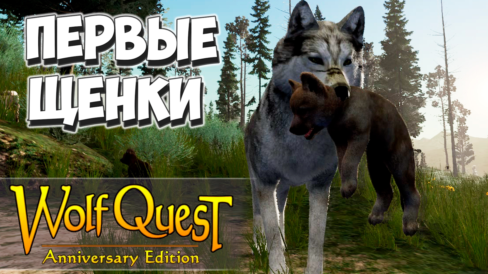 Один сыночек и 3 лапочки-дочки! WolfQuest: Anniversary Edition #10