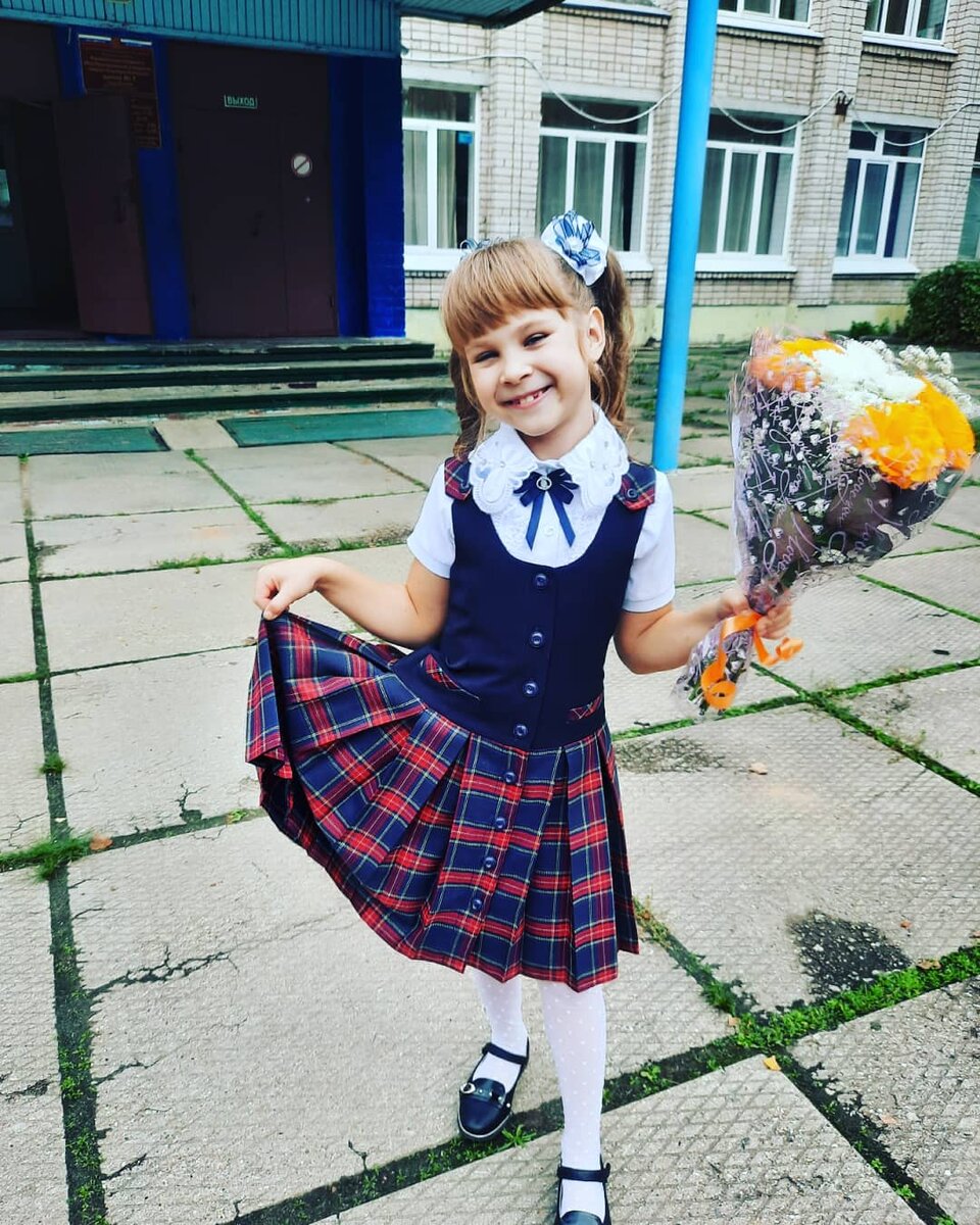 Дочка, 1 сентября.