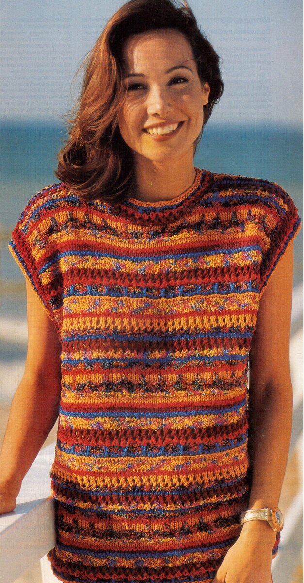 Пуловер со снятыми петлями