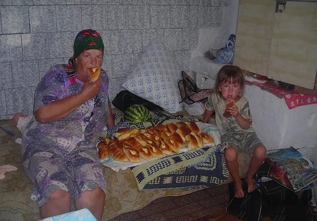 У бабушки в деревне. 