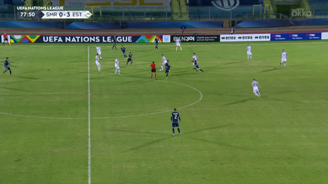 Эстония громит Сан-Марино