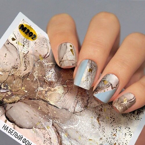 Слайдер-дизайн (наклейка, стикер) для ногтей Fashion Nails Metallic №289