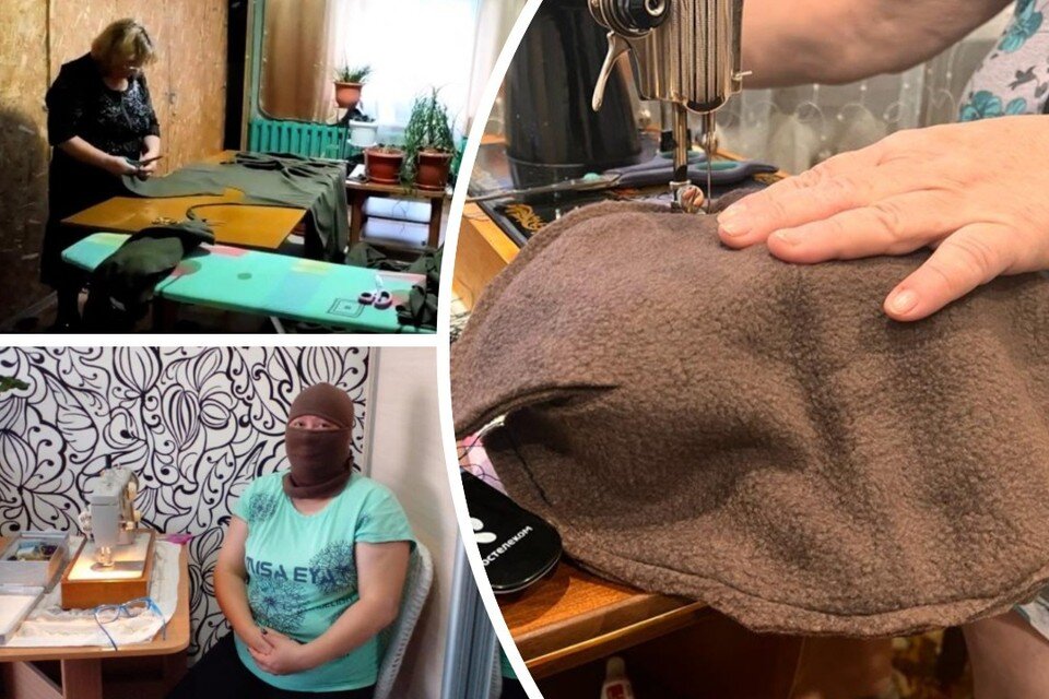     62-летняя пенсионерка и ее соседки сшили тысячу балаклав. Фото: Предоставлено героями публикации