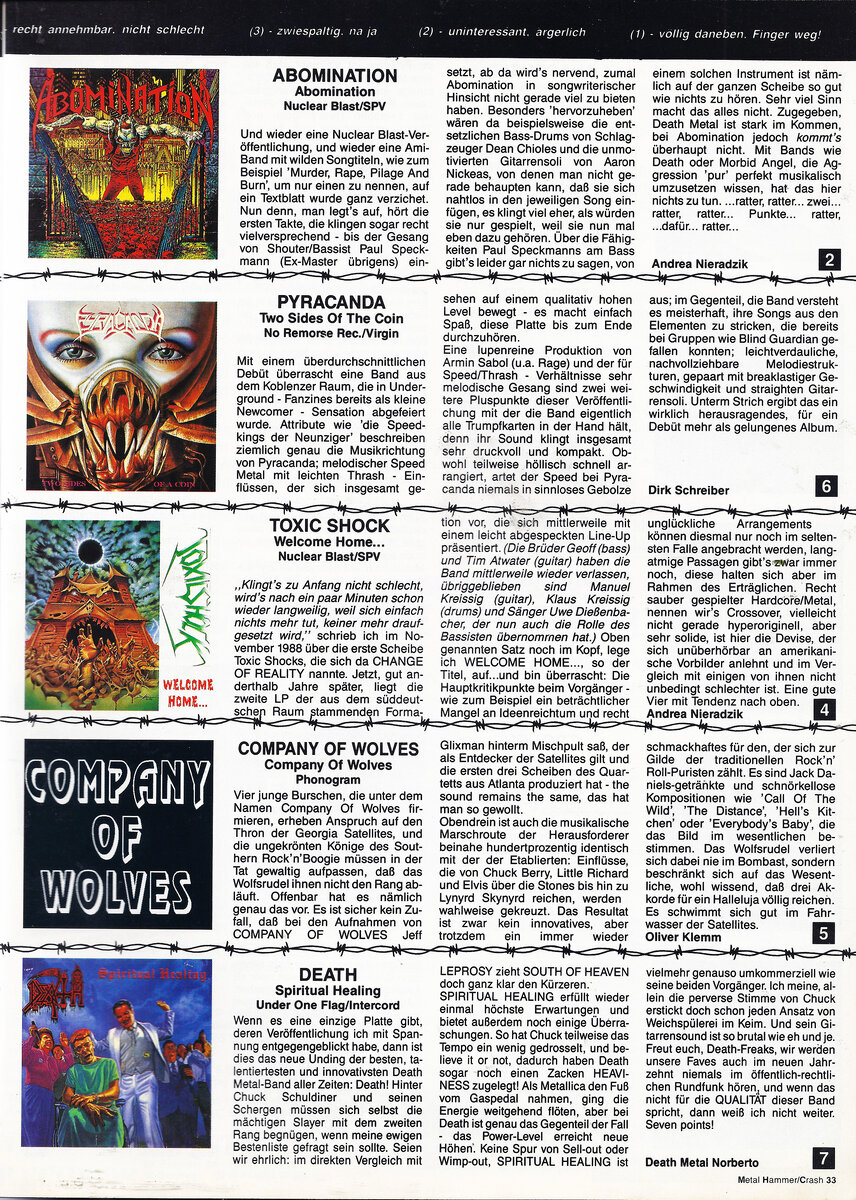 Страница журнала Metal Hammer