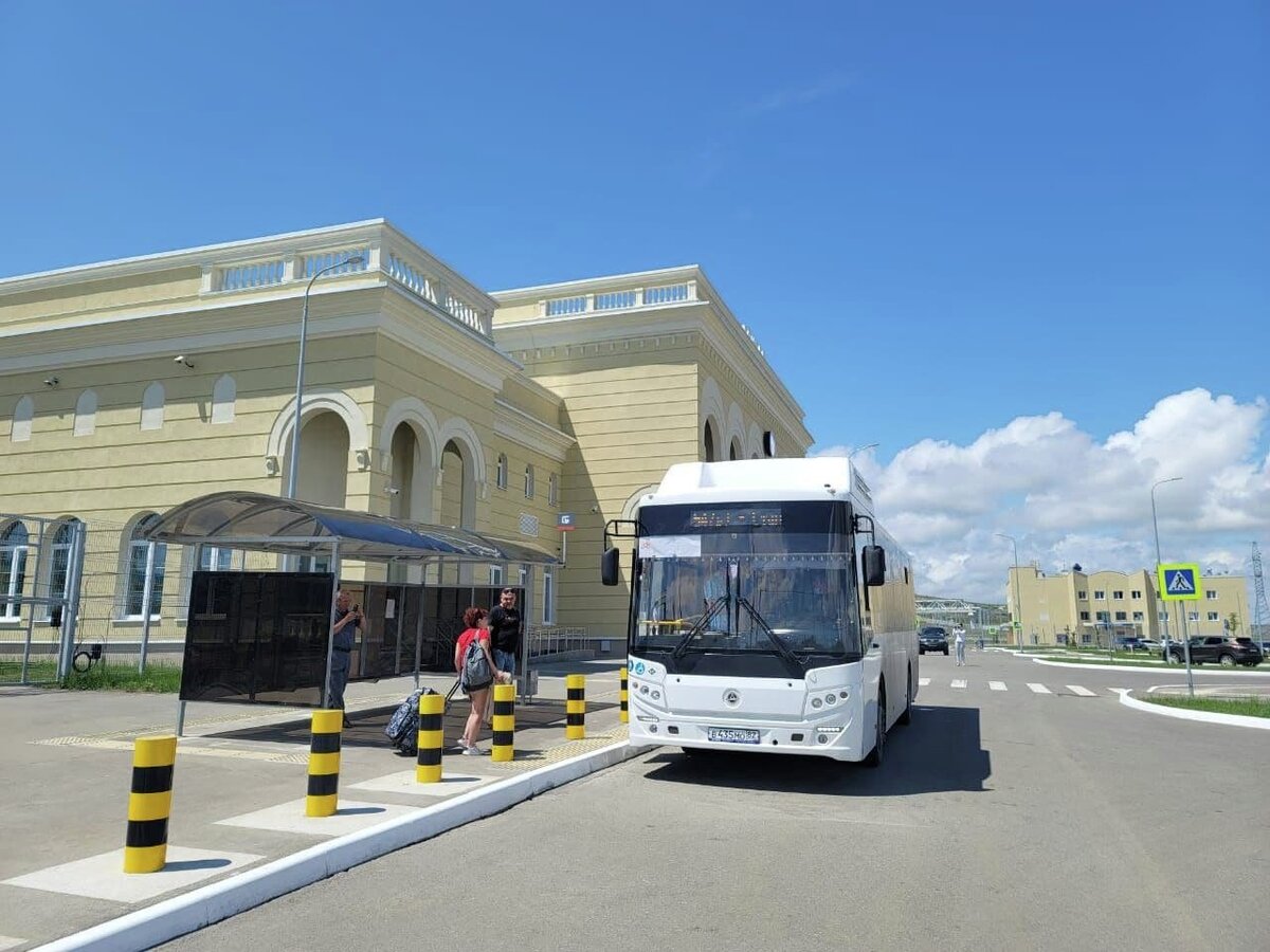 Автобус на станции // Фото: пресс-служба Мининформа Крыма 