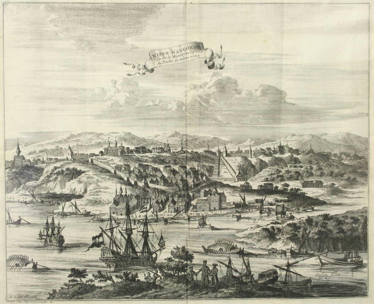 Нижний Новгород на гравюре (1727г.)