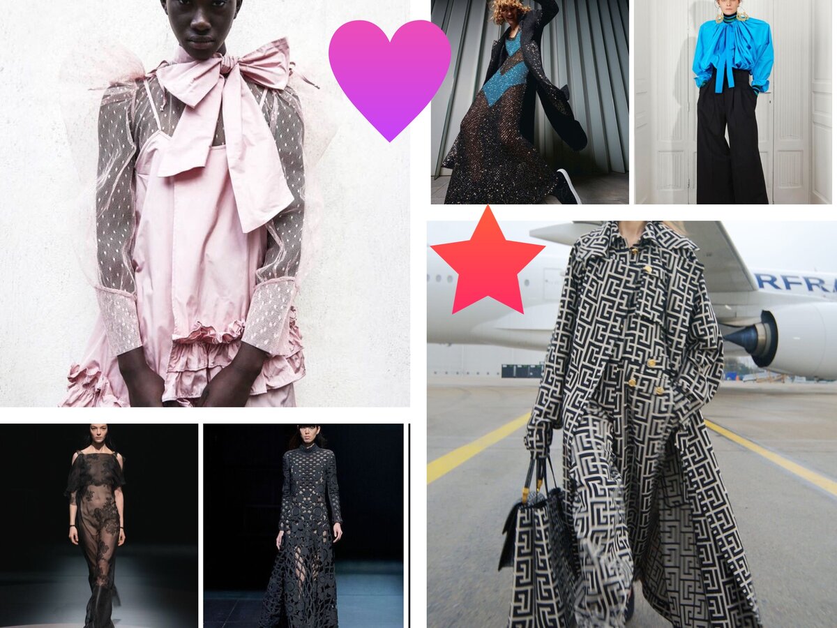 коллекции зима 2022 ведущих Домов Моды- фотоколлаж автора 