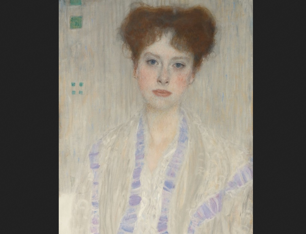 Густав Климт. "Портрет Гертруды Лёв", фрагмент.