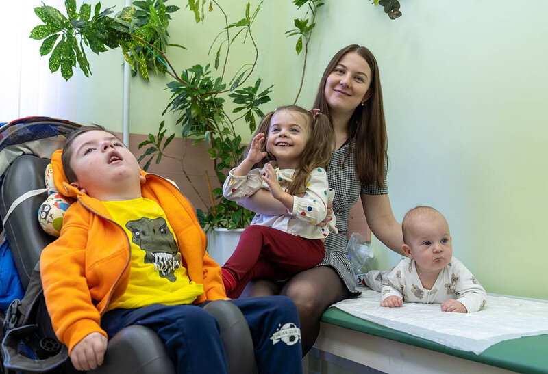   Маргарита с детьми