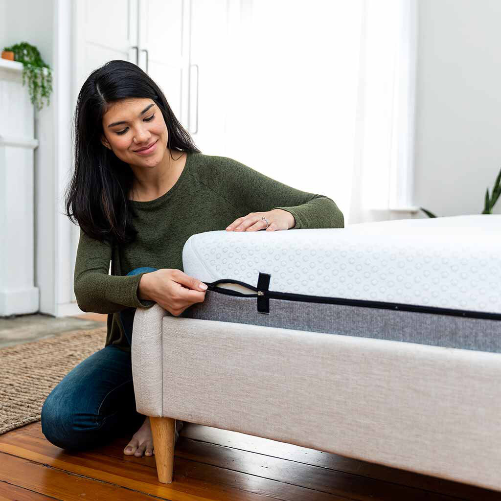 Съемный чехол с молнией по трем сторонам