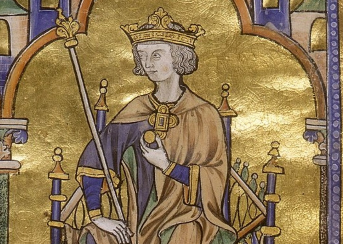 Людовик Святой: выкинул в море шахматы братьев, жаловался духовнику на отсутствие слез при молитве и переодел двор в синий цвет, который считался унылым. Прижизненное изображение, XIII век