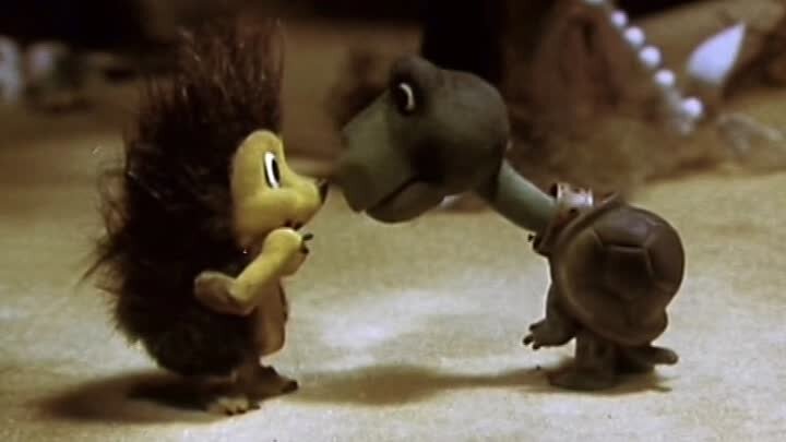 Кадр из м/ф "Ёжик плюс черепаха", реж. И. Уфимцев, 1981 г.