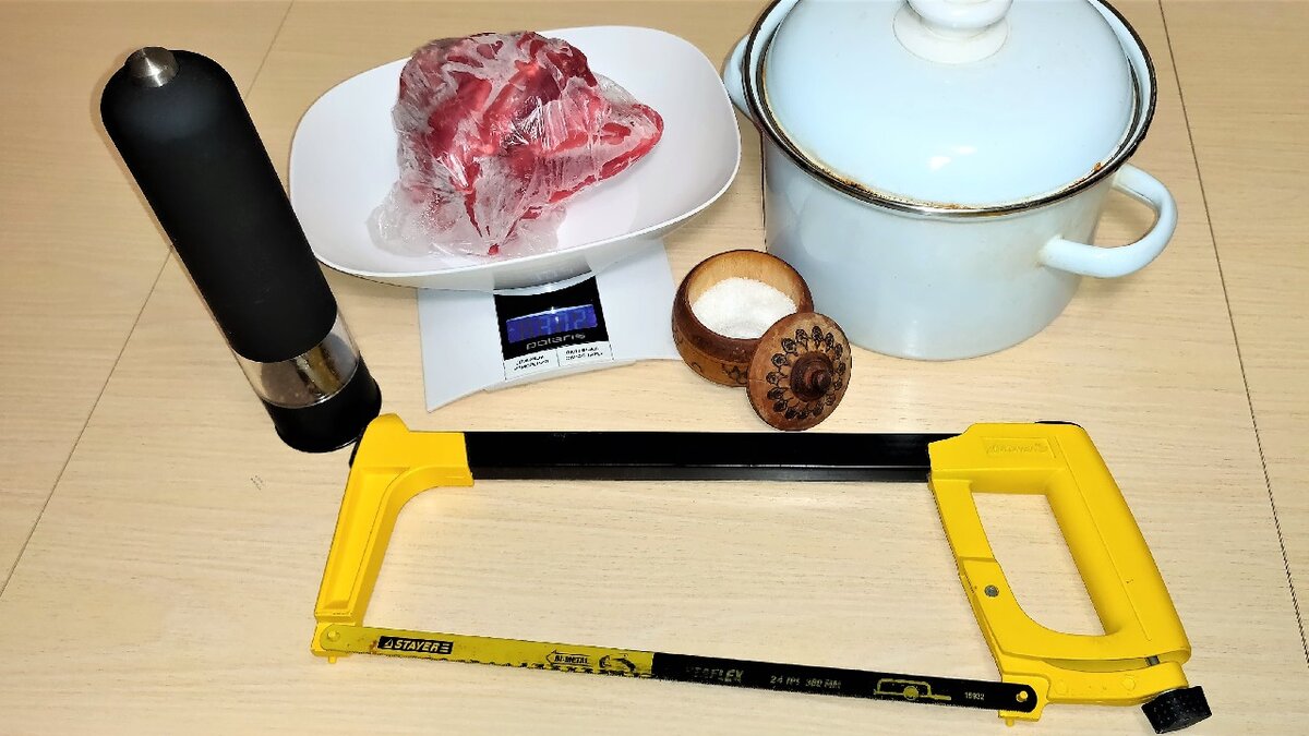 Соль, перец и ножовка - отличное сочетание!