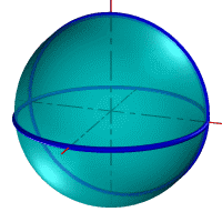 Для упрощения, показано получение Сферы из Окружности