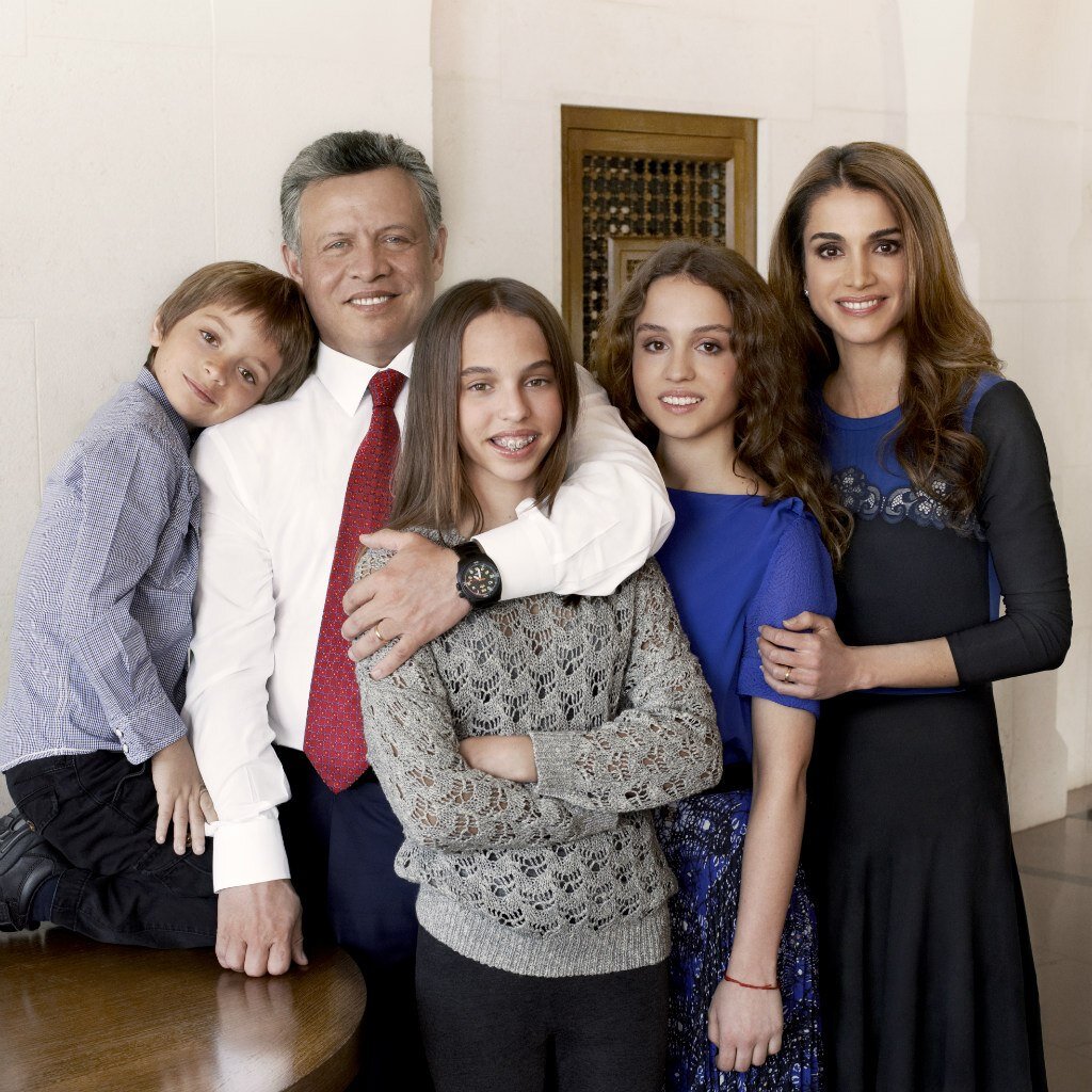 король и королева иордании