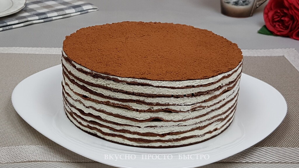 Блинный торт — рецепт на канале Вкусно Просто Быстро