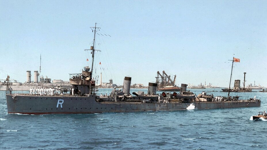 "Катсура" в Средиземном море, 1917