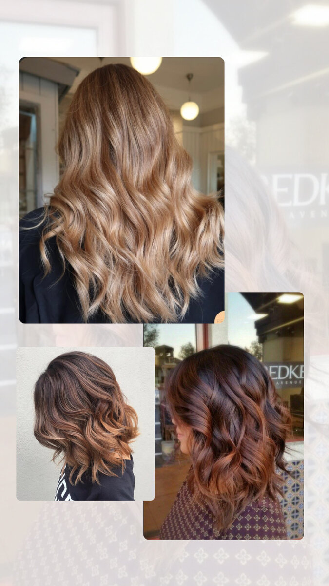 Техника окрашивания "блики".