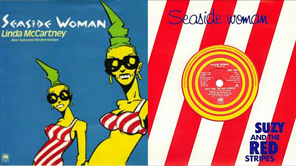 Разные варианты обложек сингла «Seaside Woman»