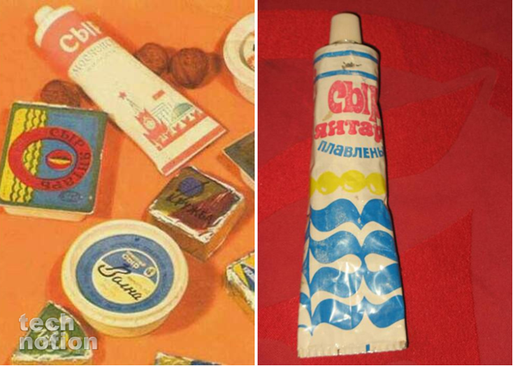 Очень вкусный плавленый сыр в тюбиках / Изображение: дзен-канал technotion