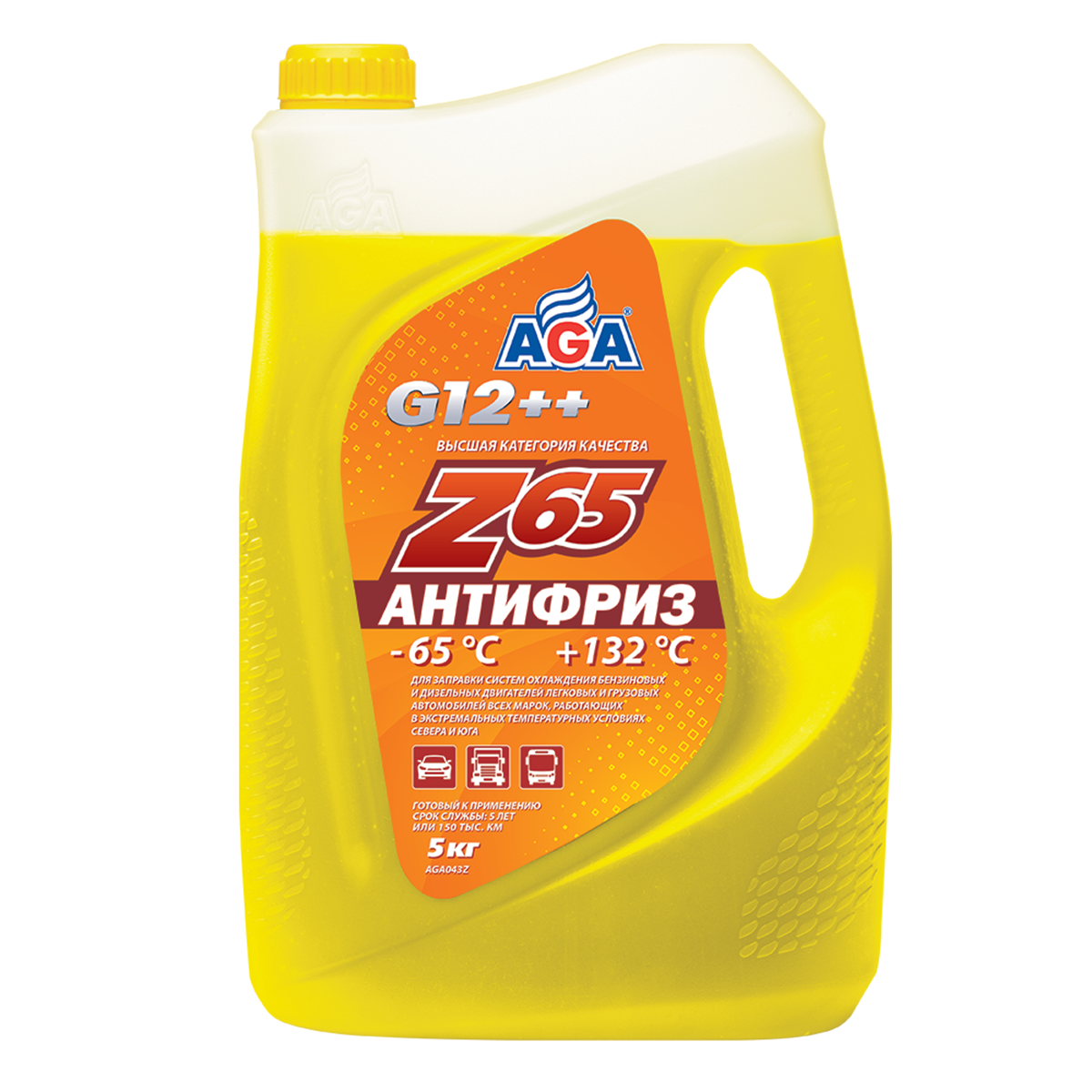  Желтый антифриз AGA-Z65 G12++