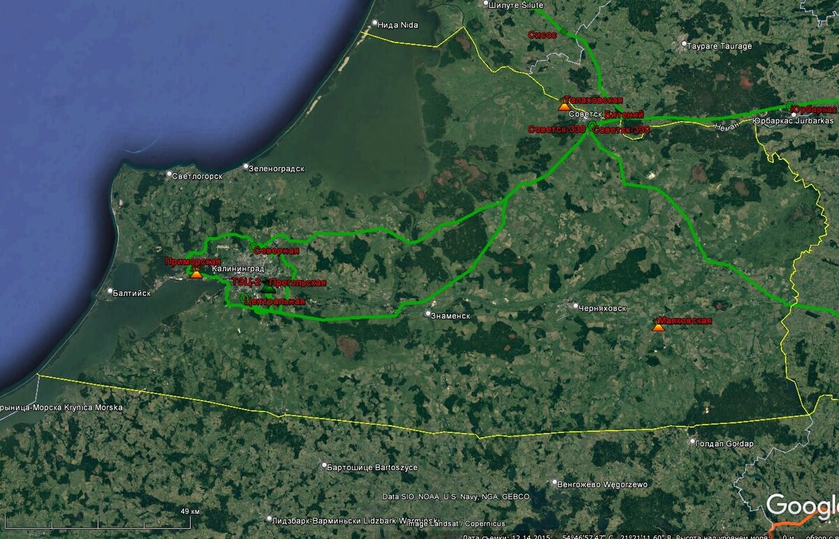 Карта гугл калининград